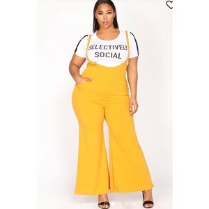 Fashion Nova Overall Palazzo Pants